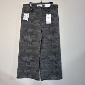 Refrain Los Angeles Wide Legs Size 11/30 Luxe Denim (Camo Print) New With Tags